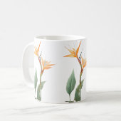Zeichnend Paradiesvogel (Blume) Kaffeetasse (Vorderseite Links)