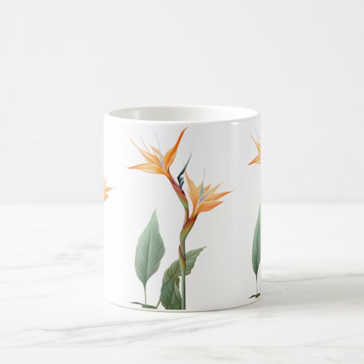 Zeichnend Paradiesvogel (Blume) Kaffeetasse (Mittel)