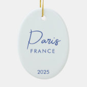 Zeichnend Paris, Frankreich Keramik Ornament (Hinten)