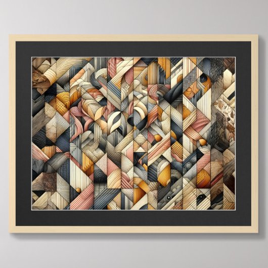 Zeichnend Pastel Abstrakt Modernes Design Poster