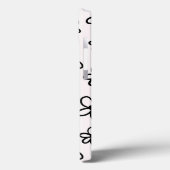 zeichnend personalisiertes Blumenhandy in Schwarzw Case-Mate iPhone Hülle (Rückseite / Links)