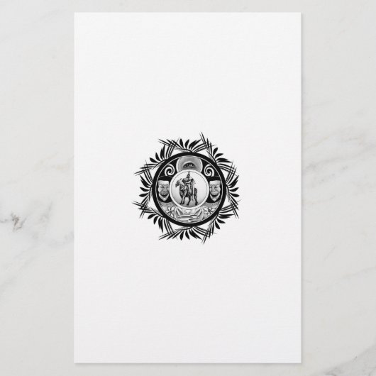 Zeichnend Pferdereiter Briefpapier (Vorderseite)