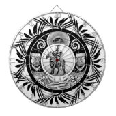 Zeichnend Pferdereiter Dartscheibe (vorne)