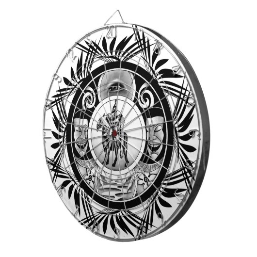 Zeichnend Pferdereiter Dartscheibe (Vorderseite rechts)