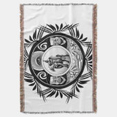 Zeichnend Pferdereiter Decke (Vorderseite Vertikal)