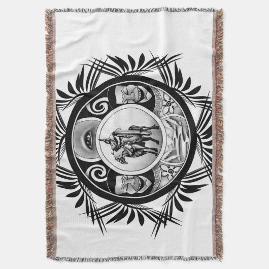 Zeichnend Pferdereiter Decke (Vorderseite Vertikal)