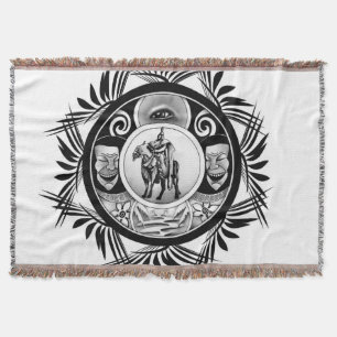 Zeichnend Pferdereiter Decke