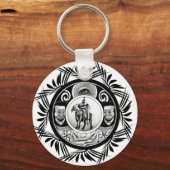 Zeichnend Pferdereiter Schlüsselanhänger (Vorderseite)