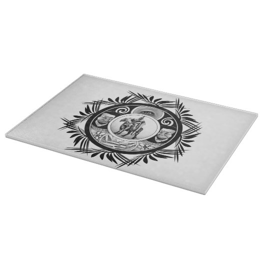 Zeichnend Pferdereiter Schneidebrett (Ecke)