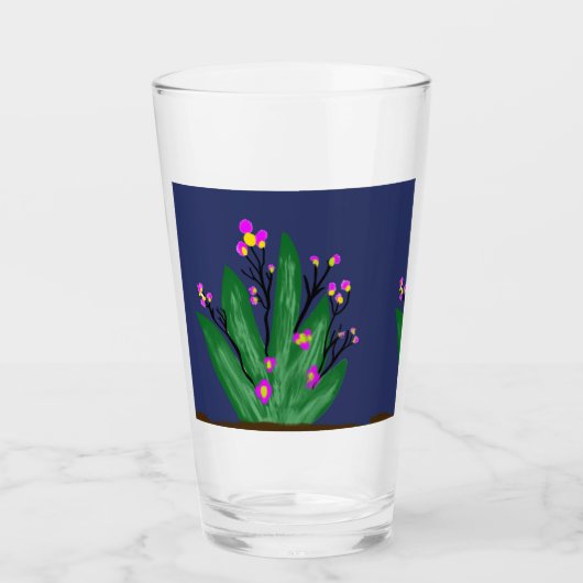 Zeichnend Pflanze aus Glas (Vorderseite)