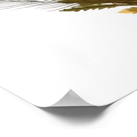 Zeichnend Pilz Poster (Ecke)