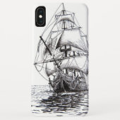 Zeichnend Piratenschiff Case-Mate iPhone Hülle (Rückseite)
