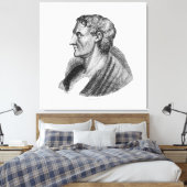 Zeichnend Portrait des griechischen Philosophen Ar Leinwanddruck (Insitu (Schlafzimmer))