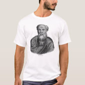 Zeichnend Portrait des griechischen Philosophen De T-Shirt (Vorderseite)