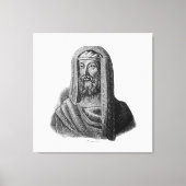 Zeichnend Portrait des griechischen Philosophen Di Leinwanddruck (Vorderseite)