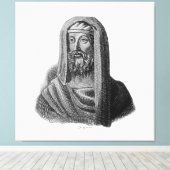Zeichnend Portrait des griechischen Philosophen Di Leinwanddruck (Insitu (Holzboden))