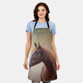 Zeichnend Porträtpferd Schürze (Getragen)