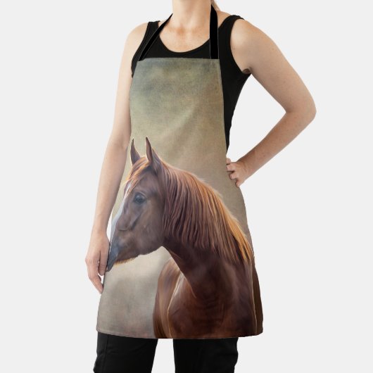 Zeichnend Porträtpferd Schürze (InSitu)