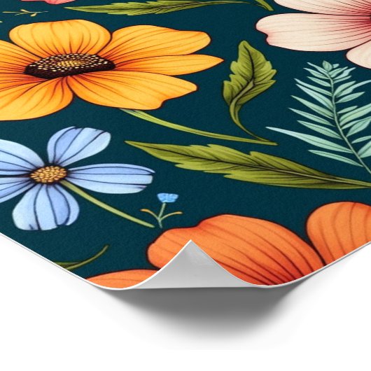 Zeichnend Poster (Ecke)