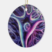 Zeichnend Pyramidenneuron Keramik Ornament (Links)