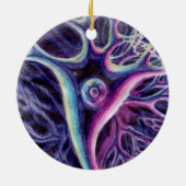 Zeichnend Pyramidenneuron Keramik Ornament (Hinten)