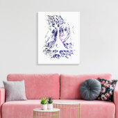 Zeichnend Pyramidenneuronen Leinwanddruck (Insitu (Wohnzimmer))