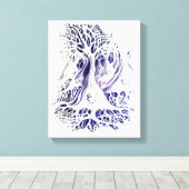 Zeichnend Pyramidenneuronen  Leinwanddruck (Insitu (Holzboden))