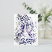 Zeichnend Pyramidenneuronen Postkarte (Stehend Vorderseite)