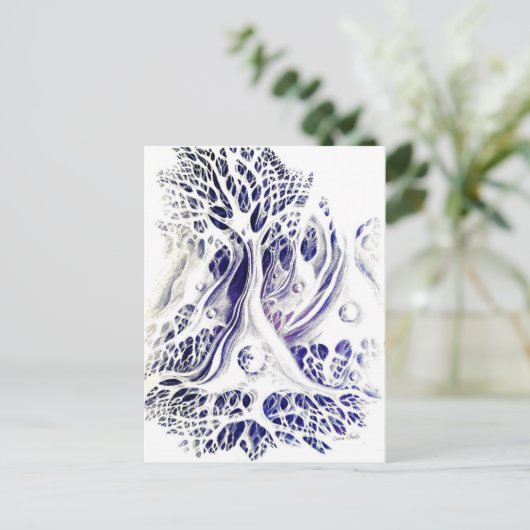 Zeichnend Pyramidenneuronen Postkarte (Stehend Vorderseite)