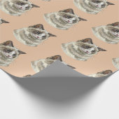 Zeichnend Ragdoll-Katze Geschenkpapier (Ecke)