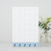 Zeichnend Rakete Briefpapier (Stehend Vorderseite)