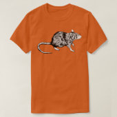 Zeichnend Ratte T-Shirt (Design vorne)