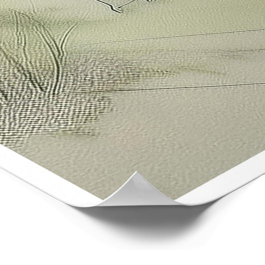 Zeichnend Rhinozeros - Kunstdrucken Poster (Ecke)