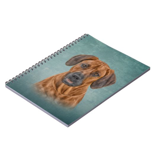 Zeichnend Rhodesian Ridgeback Notizblock (Linke Seite)
