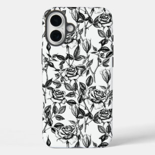 zeichnend Rose iPhone 16 Plus Hülle