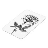 zeichnend Rose Magnet (Linke Seite)