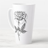 zeichnend Rose Milchtasse (Linke Ecke)