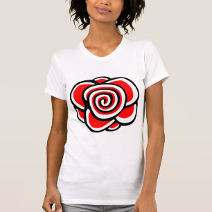 Zeichnend Rose T-Shirt