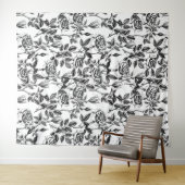 zeichnend Rose Wandteppich (Beispiel (Horizontal))