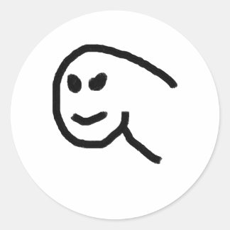 zeichnend runder aufkleber