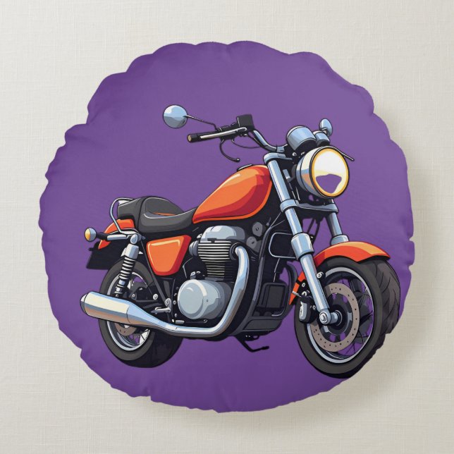 Zeichnend Rundes Kissen (Vorderseite)