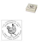 Zeichnend Rustikales Hühnchen | Zuchtbetrieb für l Gummistempel (Stempel)