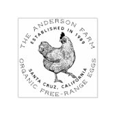 Zeichnend Rustikales Hühnchen | Zuchtbetrieb für l Gummistempel (Prägung)