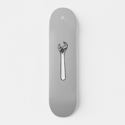 Zeichnend Schlüssel, Vintage Werkzeugaufnahme. Skateboard (Vorne)