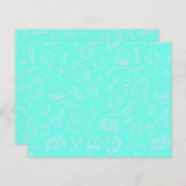 Zeichnend Schulmaterial-Muster (Vorne/Hinten)