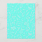 Zeichnend Schulmaterial-Muster (Rückseite)