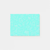 Zeichnend Schulmaterial-Muster Post-it Klebezettel (Vorderseite)