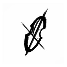 Zeichnend Schwarz-weißer Musiker