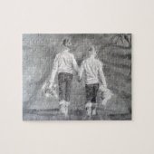 Zeichnend Schwestern Puzzle (Horizontal)