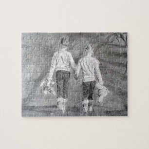 Zeichnend Schwestern Puzzle